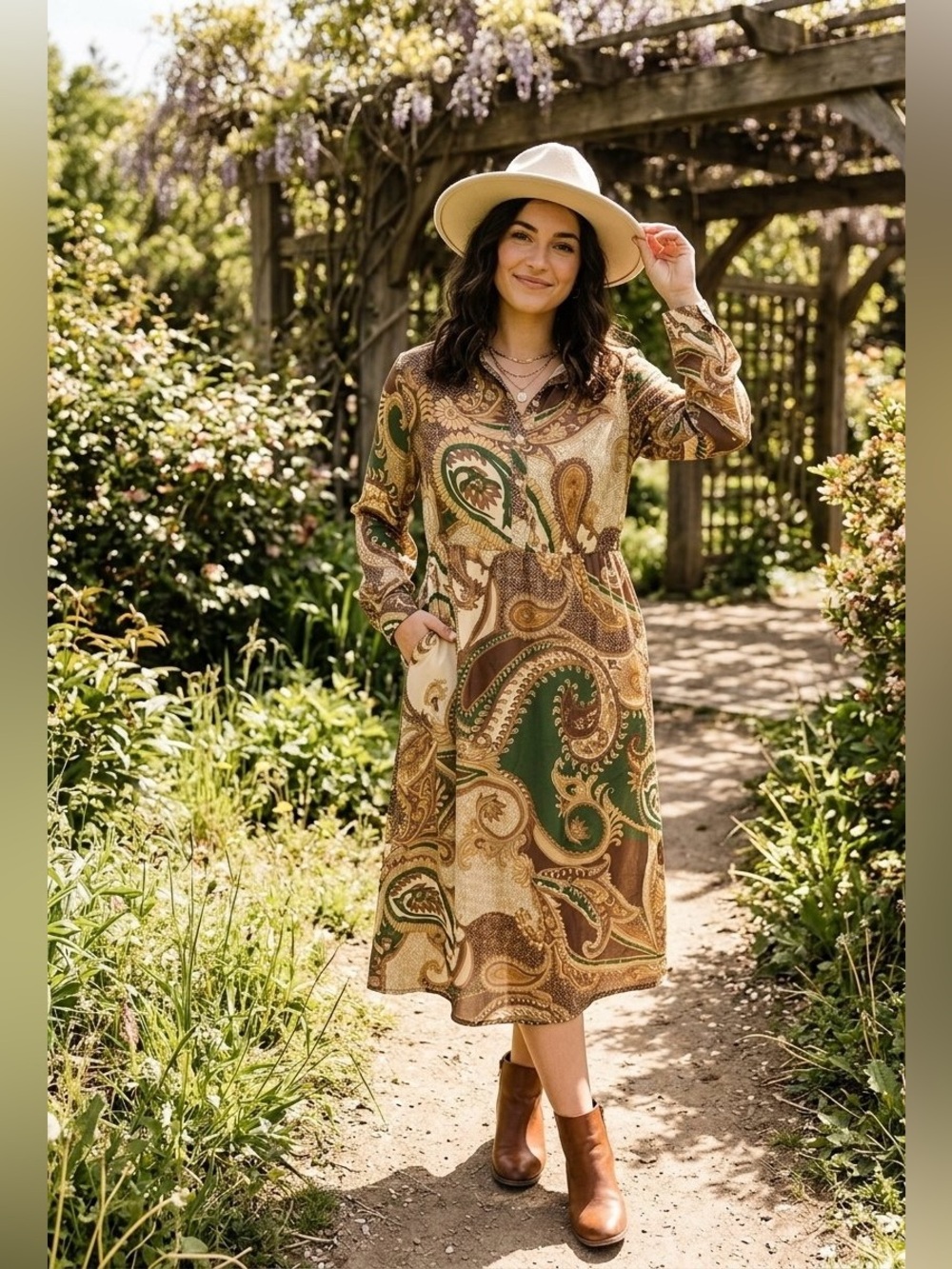 Bohemian “Truly 4 You” dress Size XL